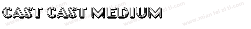 Cast Cast Medium字体转换